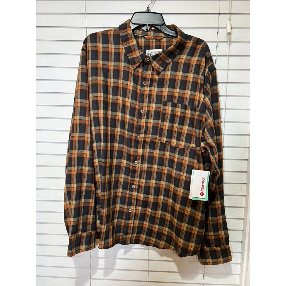 Marmot Fairfax Flannel Long Sleeve Button Up - NWT - Size‎ XXL